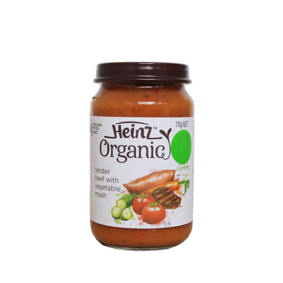 Baby Puree Tender Beef with Vegetable Mash Organic Heinz – Compass