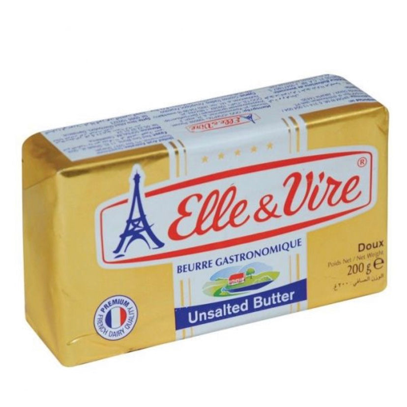 Butter UnSalted Elle & Vire 200 gr
