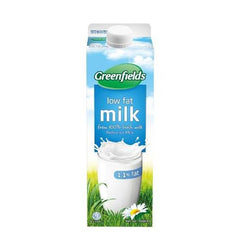 Milk Low Fat Greenfields 1 Ltr