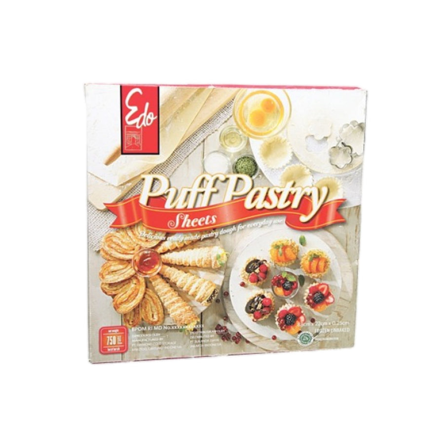Puff Pastry Sheets Edo 750 gr