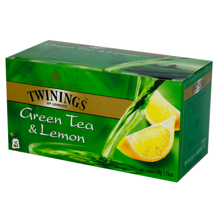 Twinings Green Tea & Lemon Tea 25'S