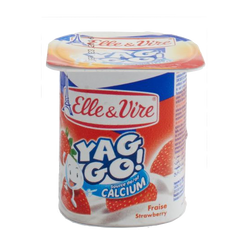 Elle & Vire Yoghurt Yaggo Strawberry 125 gr